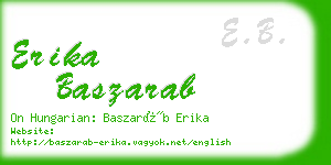 erika baszarab business card